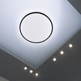 Plafoniera LED RFAN, Rotunda, CCT, 40W, 3 Tipuri De Lumina, Negru