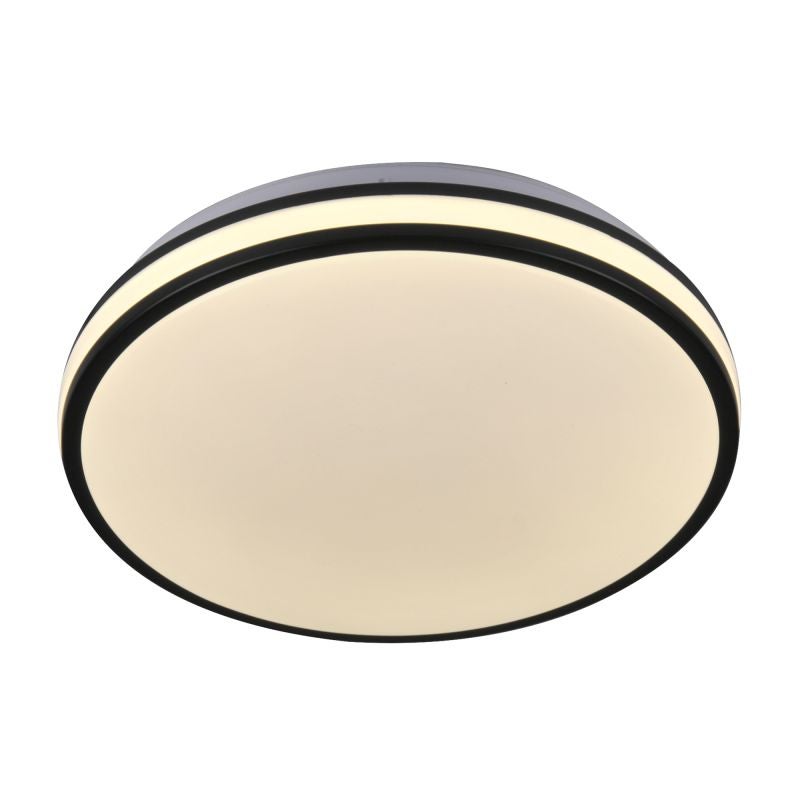 Plafoniera LED RFAN, Rotunda, CCT, 50W, 3 Tipuri De Lumina, Negru