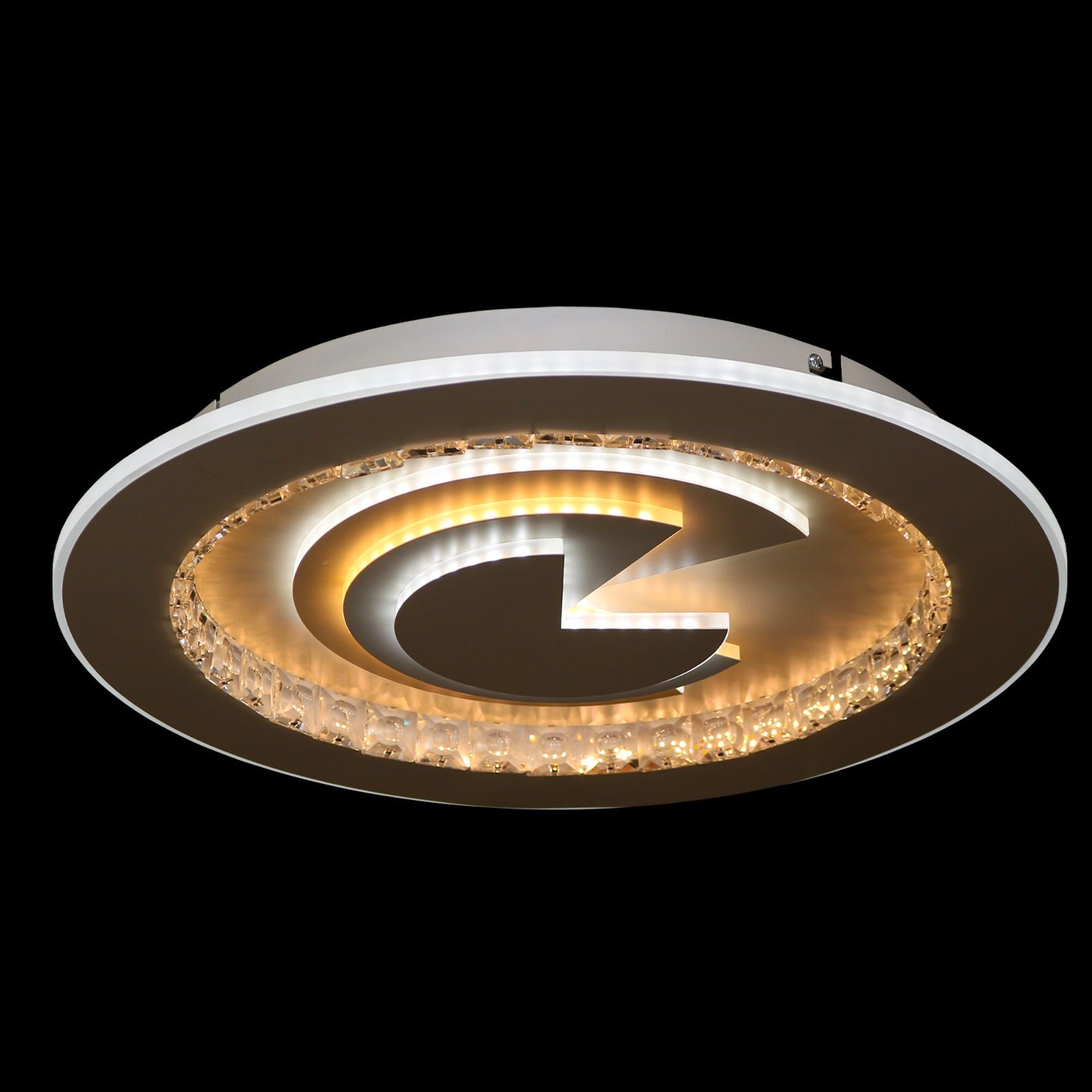 Lustra LED RFAN, Model C90/500, cu Telecomanda, 3 Tipuri de Lumina, Intensitate Reglabila, 178W, Alb