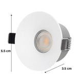 Spot COB LED RFAN, instalare ascunsa, Lumina Calda, 3000K, 7W, Alb