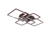 Lustra LED RFAN, Model K002-6 CF, Cu Telecomanda, 3 Tipuri De Lumina, Intensitate Reglabila, 228W, Maro