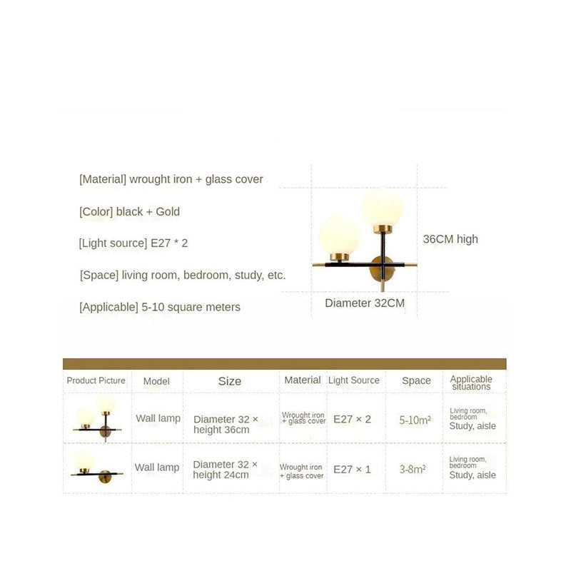 Lampa LED de Perete cu Abajur, 24x32 cm, Gold
