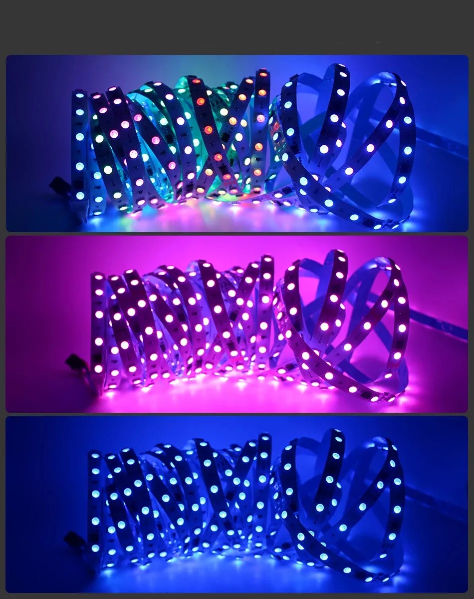 KIT Banda LED Digitala RFAN, RGB, 10m, 14.4W/M, 24V, Transformator 200W, Controler