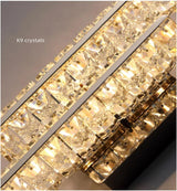 Aplica LED RFAN, Model B7024, Textura Cristal, 3 Tipuri De Lumina, 10W, Auriu