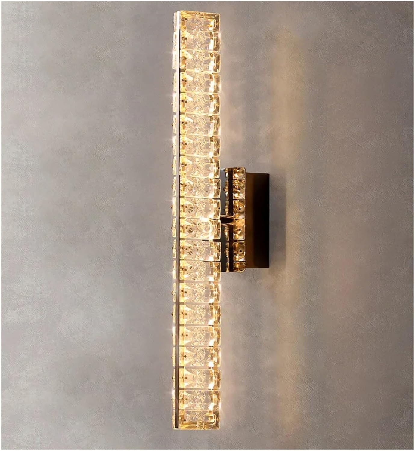 Aplica LED RFAN, Model B6818, Textura Cristal, 3 Tipuri De Lumina, 18W, Auriu