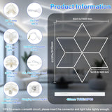 HoneyComb LED RFAN, Forma Stea, Lumina Rece, 6500K, 126W