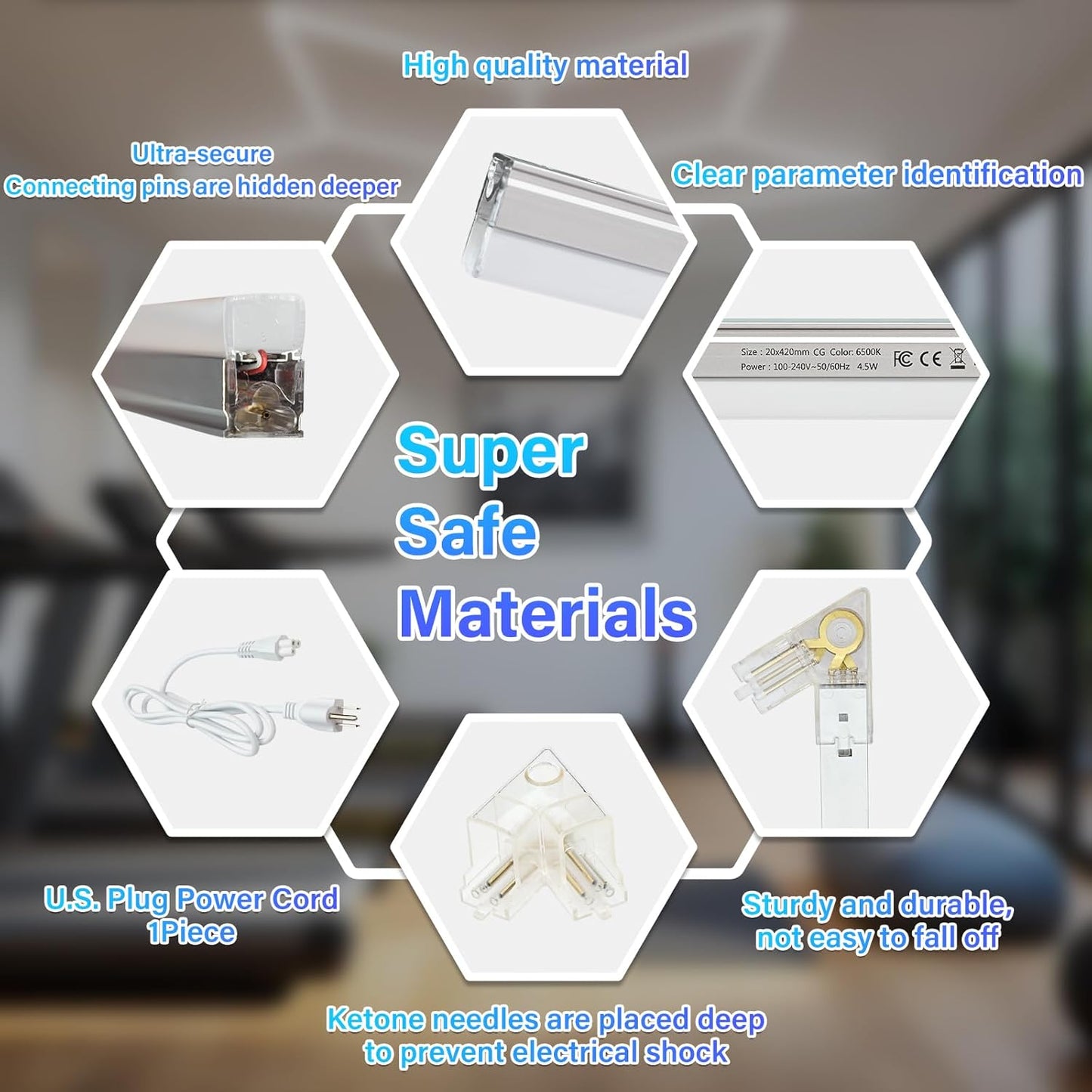HoneyComb LED RFAN, Forma Stea, Lumina Rece, 6500K, 126W
