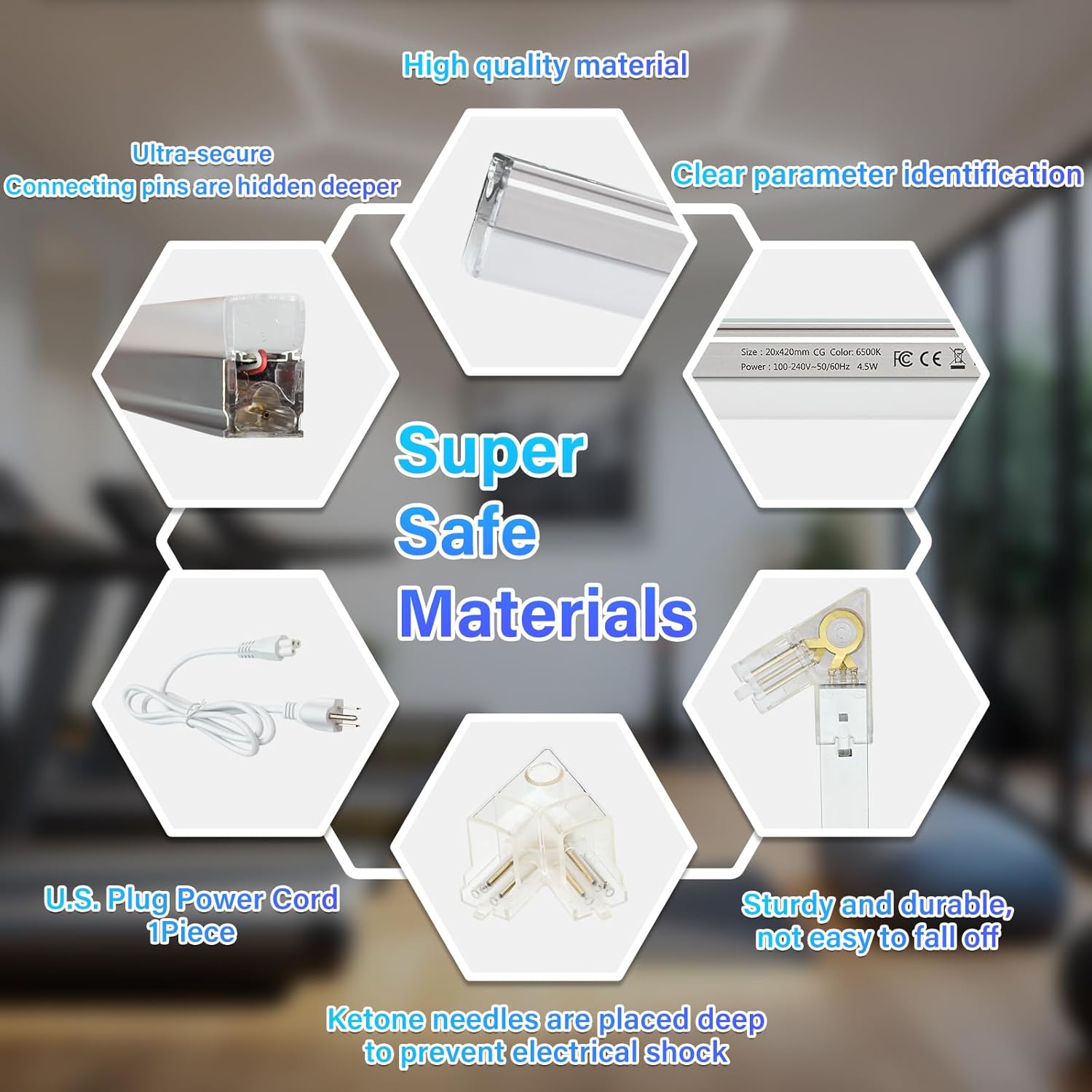 HoneyComb LED RFAN, Forma Stea, Lumina Rece, 6500K, 126W