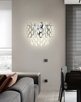 Aplica RFAN, Model 75003/2, Textura Cristal, Metal, 2 X E14, Argintiu