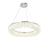 Candelabru LED RFAN, Model 78011-500, Textura Cristal, Metal, 80W, Argintiu