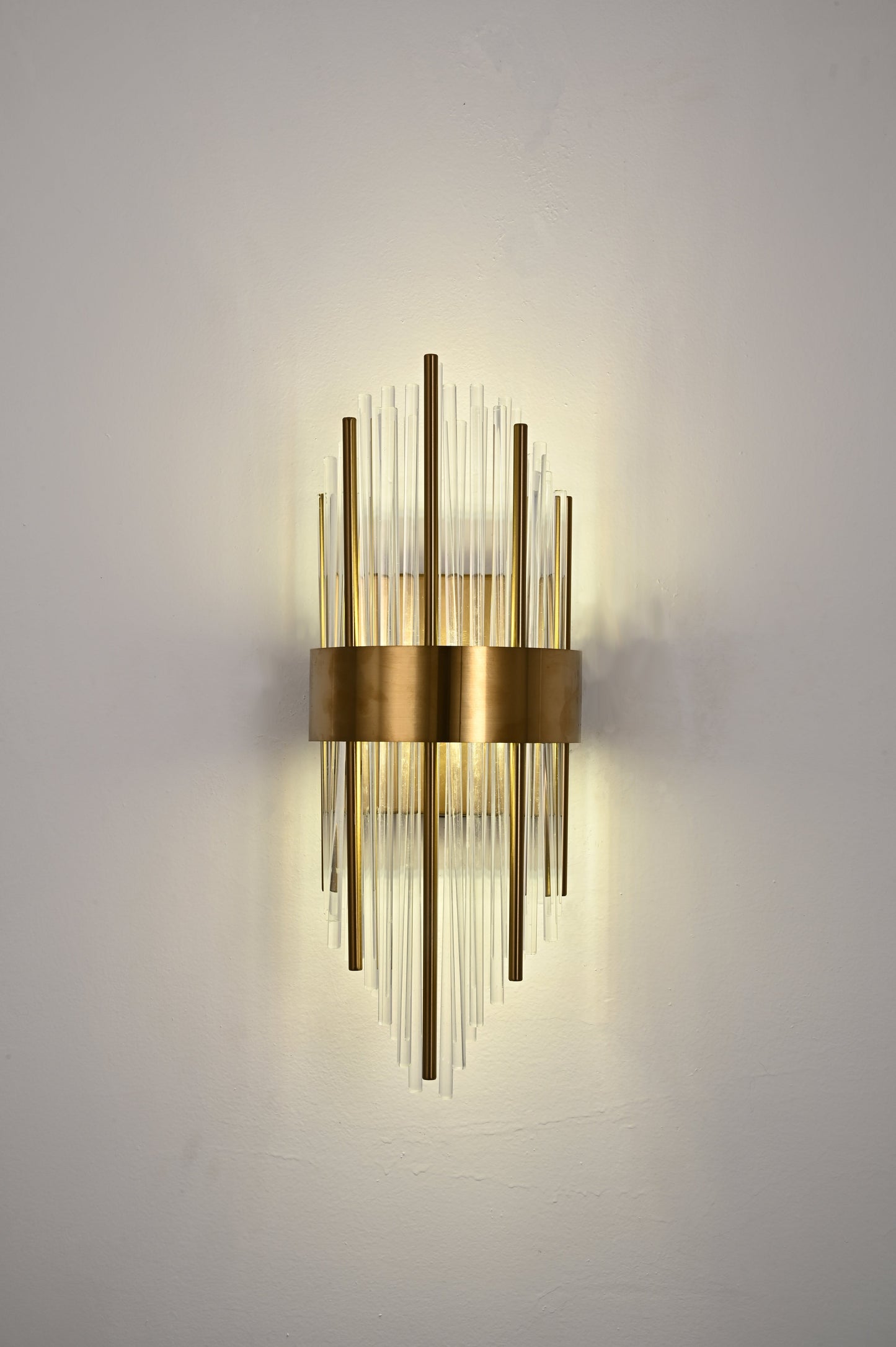 Aplica RFAN, Model 7820/2W, Textura Cristal, Metal, 2 X E14, Auriu