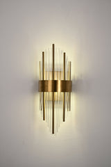 Aplica RFAN, Model 7820/2W, Textura Cristal, Metal, 2 X E14, Auriu