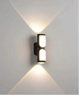Aplica Exterior RFAN, Model K-23201, Material Aluminiu, IP65, Lumina Calda, 12W, Negru