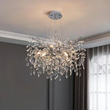 Candelabru RFAN, Model 33020/460, Textura Cristal, Metal, 6 X E14, Argintiu