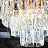 Candelabru RFAN, Model S89001/300, Textura Cristal, Metal, 3 X E27, Negru/Auriu