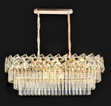 Candelabru RFAN, Model 62111/1000*400, Textura Cristal, Metal, 10 X E27, Auriu