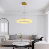 Candelabru LED RFAN, Model H98022-800-1 HCT, Textura Cristal, Metal, 160W, Auriu