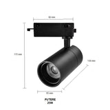 Proiector LED RFAN, Model B52 BK, 25W, 4000K Lumina Neutra, Directionabil Pe Sina Monofazata, Negru
