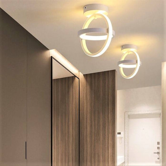 Lustra LED RFAN, Model D200WH, 3 Tipuri De Lumina, 40W, Alb