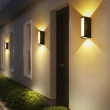 Aplica Exterior RFAN, Model K-2394, Material Aluminiu, IP65, Lumina Calda, 12W, Negru