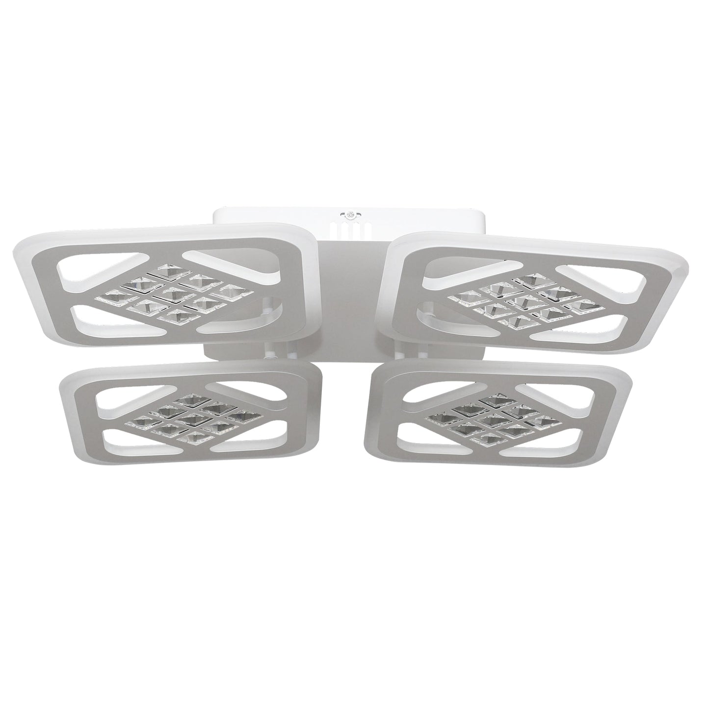 Lustra LED RFAN, Model C15/4, cu Telecomanda, 3 Tipuri de Lumina, Intensitate Reglabila, 100W, Alb