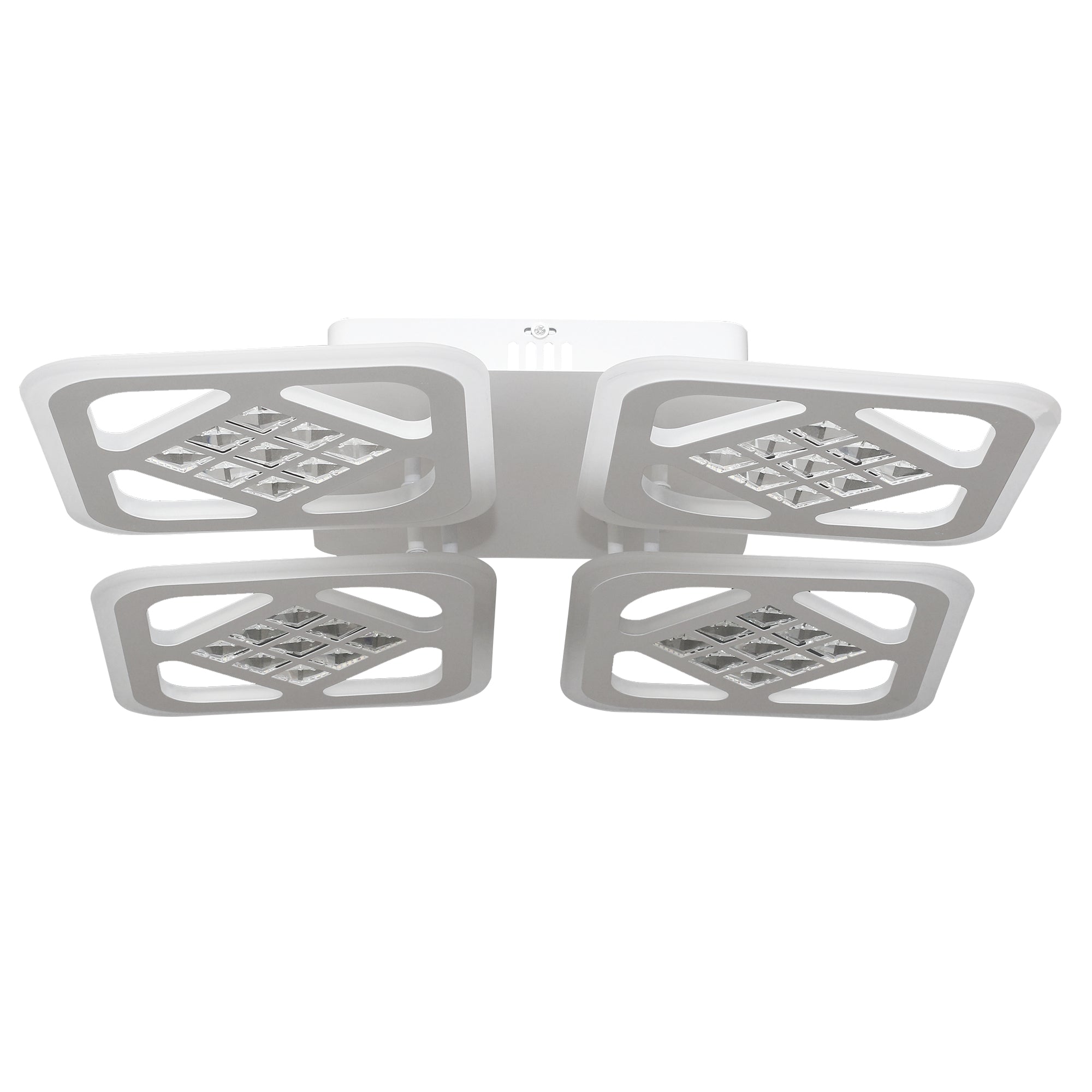 Lustra LED RFAN, Model C15/4, cu Telecomanda, 3 Tipuri de Lumina, Intensitate Reglabila, 100W, Alb