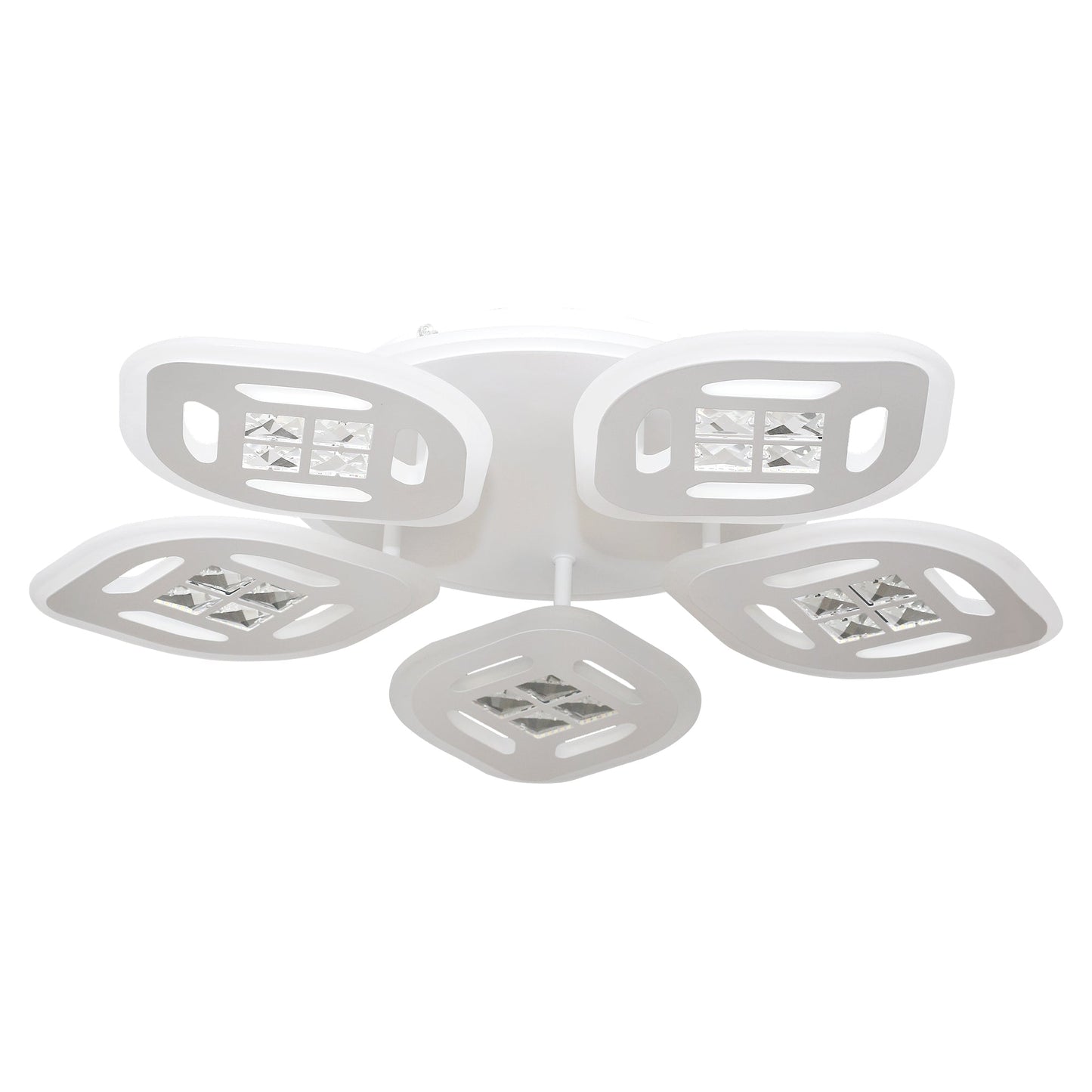 Lustra LED RFAN, Model C94/5, cu Telecomanda, 3 Tipuri de Lumina, Intensitate Reglabila, 150W, Alb
