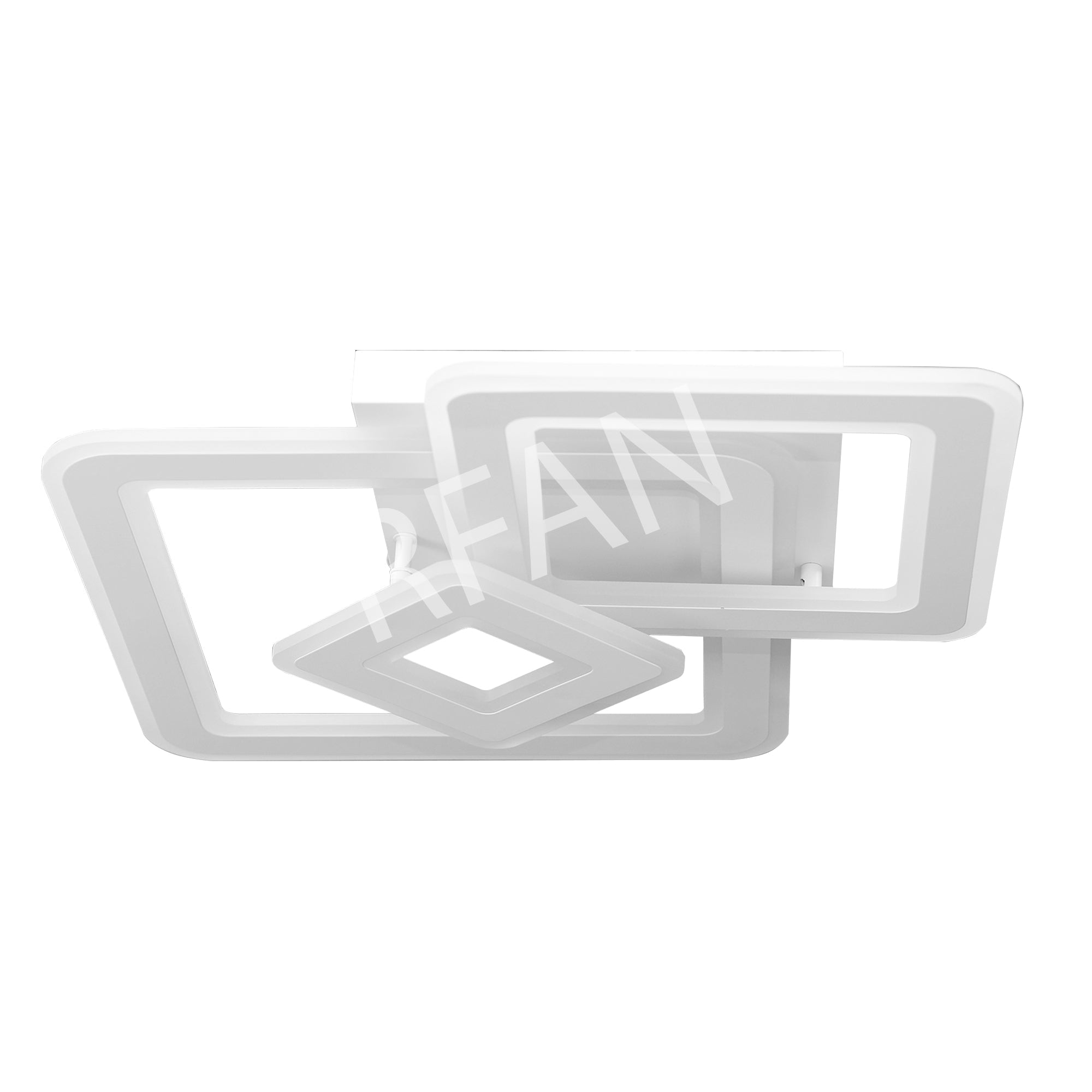Lustra LED RFAN, Model C109/500, cu Telecomanda, 3 Tipuri de Lumina, Intensitate Reglabila, 240W, Alb