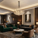 Candelabru RFAN, Model 1117/600, Textura Cristal, Metal, 8 X E14, Argintiu