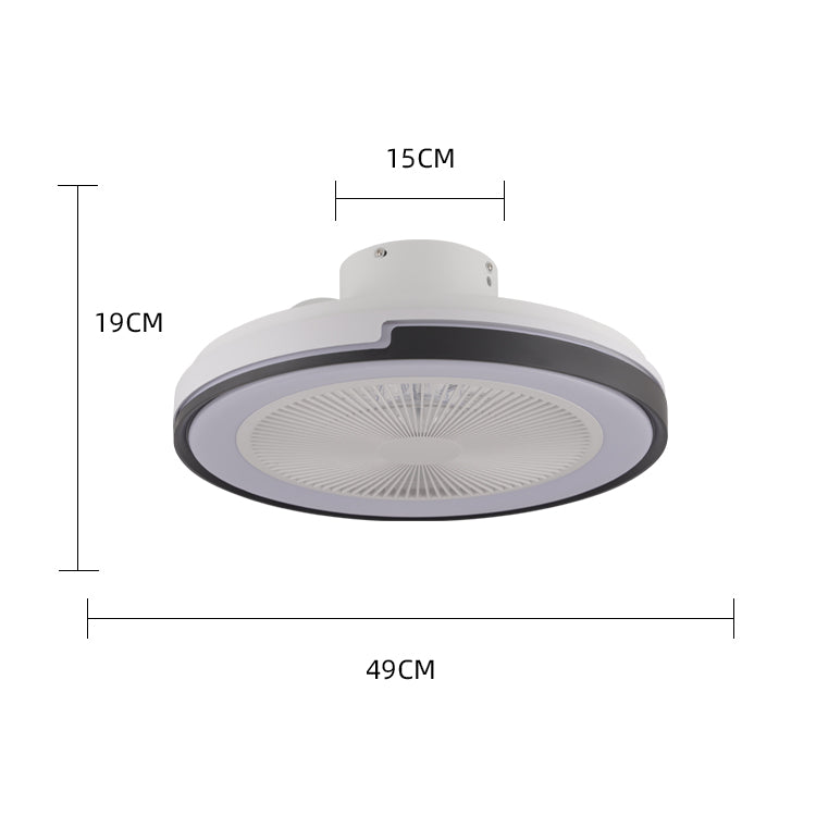Lustra LED cu ventilator, ESC-CF01, 6 Trepte de Viteza, Telecomanda inclusa, Iluminare Reglabilă și Mod Vară/Iarna