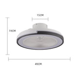 Lustra LED cu ventilator, ESC-CF01, 6 Trepte de Viteza, Telecomanda inclusa, Iluminare Reglabilă și Mod Vară/Iarna