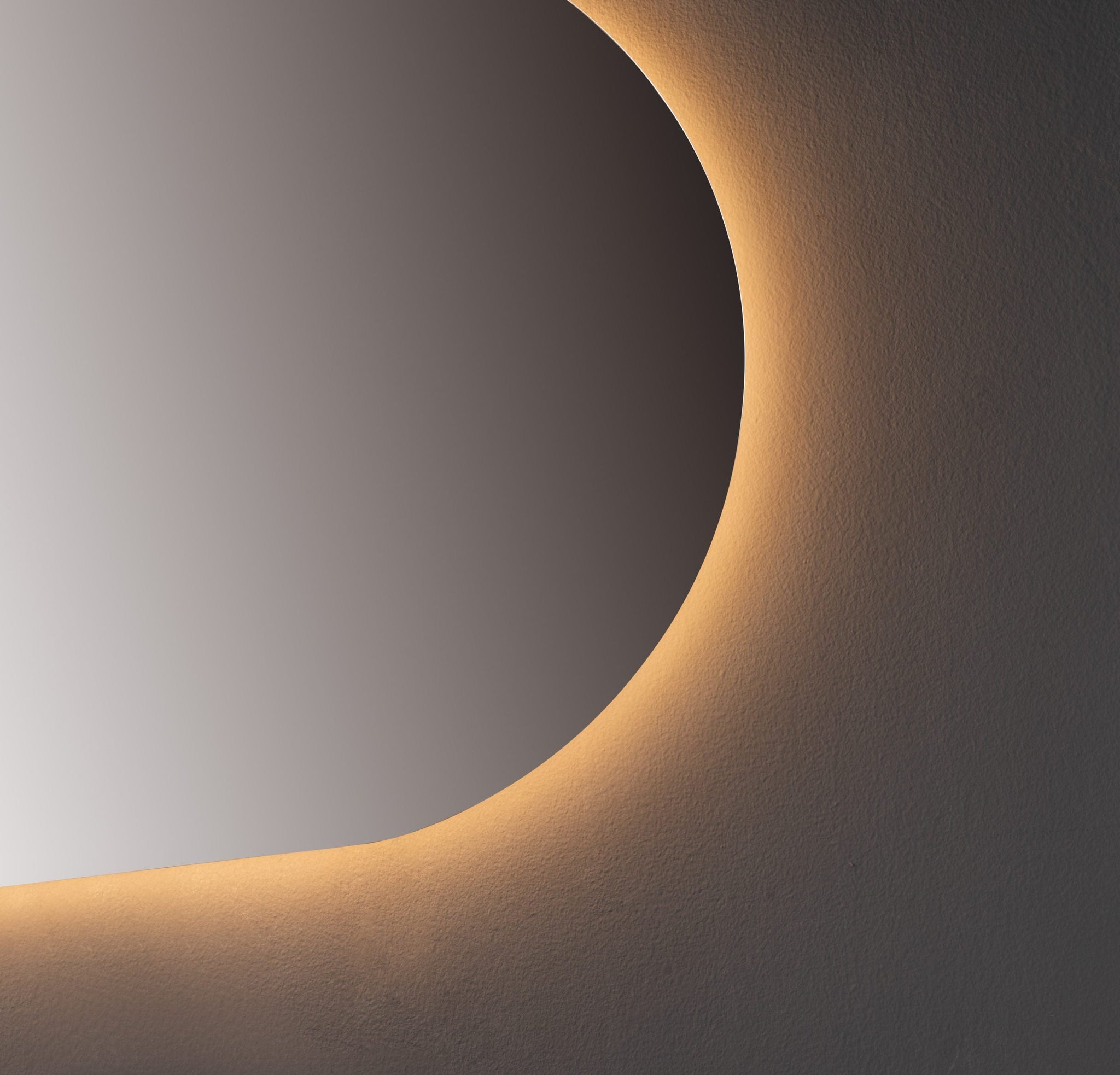Oglinda LED Ovala Premium 120×60 cm, Lumina Spate, 3 Tipuri de Lumina – Calda, Rece, Neutra