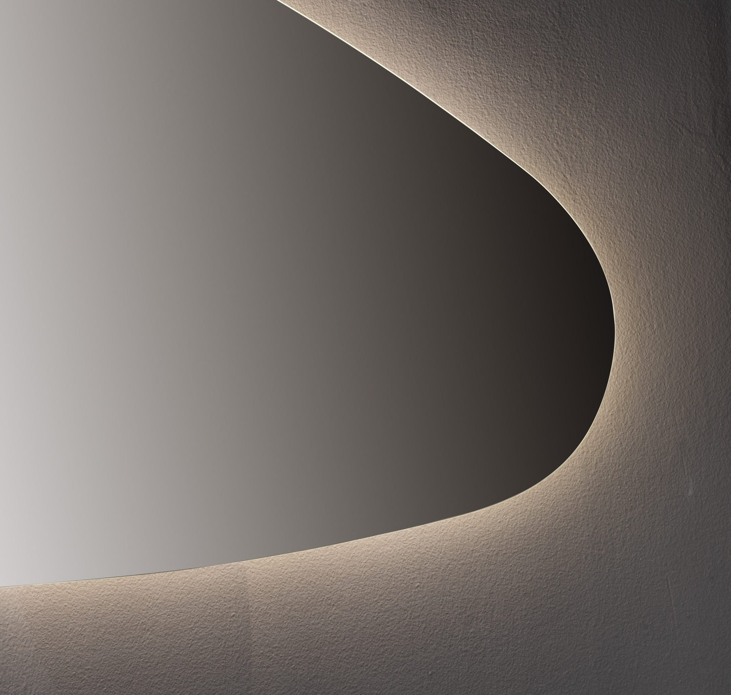 Oglinda LED Asimetrica Premium 160×85 cm, Touch, 3 Tipuri Lumina – Calda, Rece, Naturala