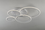 Lustra LED RFAN, Model K001-4, cu Telecomanda, 3 Tipuri de Lumina, Intensitate Reglabila, 118W, Alb