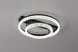 Lustra LED RFAN, Model T9898/2, cu Telecomanda, 3 Tipuri de Lumina, Intensitate Reglabila, 144W, Negru