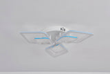 Lustra LED RFAN, Model M408-3, Cu Telecomanda, 3 Tipuri De Lumina, Intensitate Reglabila, 108W, Alb