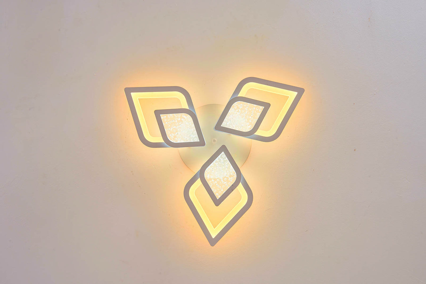 Lustra LED RFAN, Model M408-3, Cu Telecomanda, 3 Tipuri De Lumina, Intensitate Reglabila, 108W, Alb
