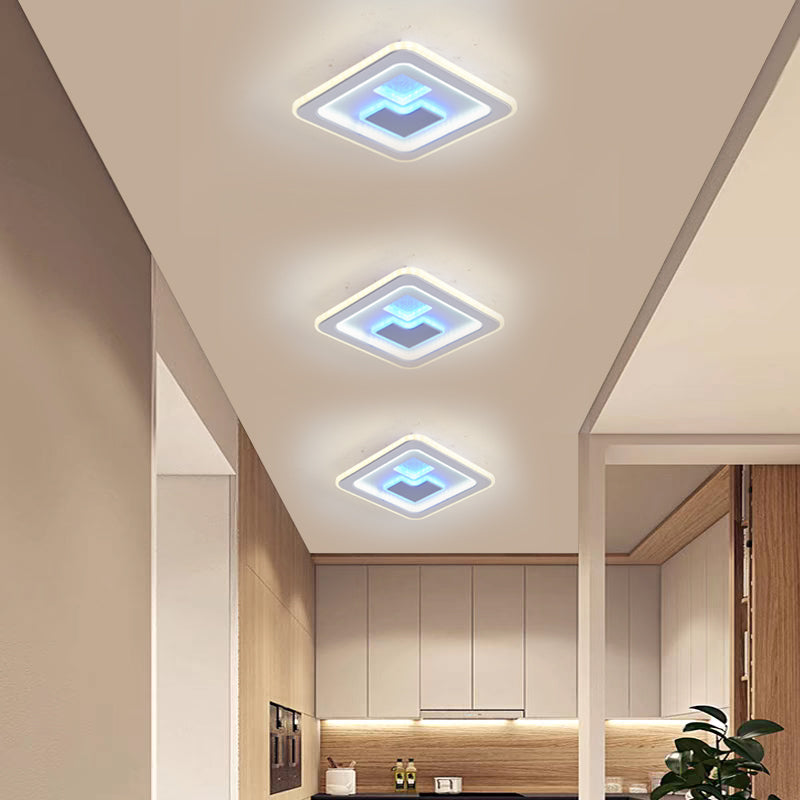 Aplica LED RFAN, Model 9114-240, 3 Tipuri De Lumina, 74W, Alb/Gri