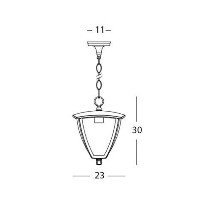 Aplica Exterior, Model 577/16, Material Aluminiu, IP44, 1 X E27, Negru