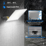 Proiector LED, Rezistent La Apa IP66, Lumina Rece, 220V, 300W, Gri