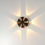 Aplica Exterior RFAN, Model L611, Material Aluminiu, IP65, Lumina Neutra, 6W, Negru/Auriu