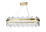 Candelabru LED RFAN, Model H98347/800*300, Textura Cristal, Metal, 120W, Auriu