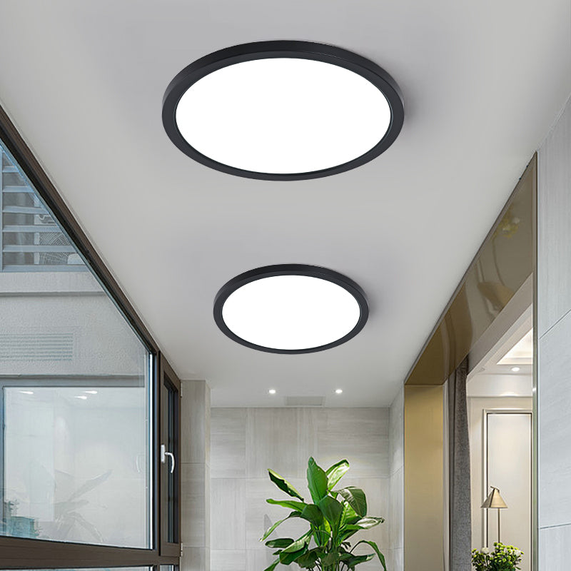 Plafoniera LED RFAN, Rotunda, Slim, 18W, 3 Tipuri De Lumina, Negru