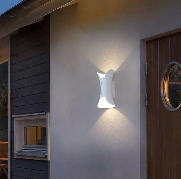 Aplica Exterior RFAN, Model K-2335WH, Material Aluminiu, IP65, Lumina Calda, 10W, Alb
