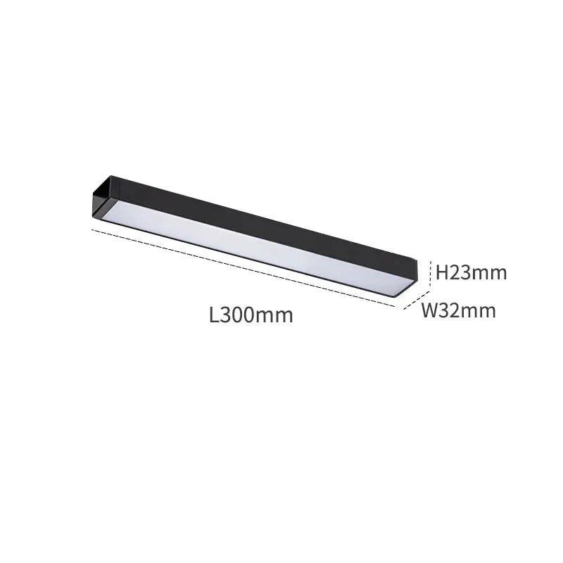 Banda LED, Sina Magnetica Aplicata, Lumina Calda, 10W, Negru