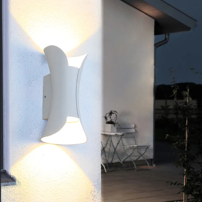 Aplica Exterior RFAN, Model K-2335WH, Material Aluminiu, IP65, Lumina Calda, 10W, Alb