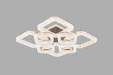 Lustra LED RFAN, Model K3535/4+4GD, Cu Telecomanda, 3 Tipuri De Lumina, Intensitate Reglabila, 200W, Auriu