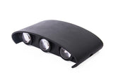 Aplica Exterior RFAN, Model K-2310, Material Aluminiu, IP65, Lumina Calda, 6W, Negru