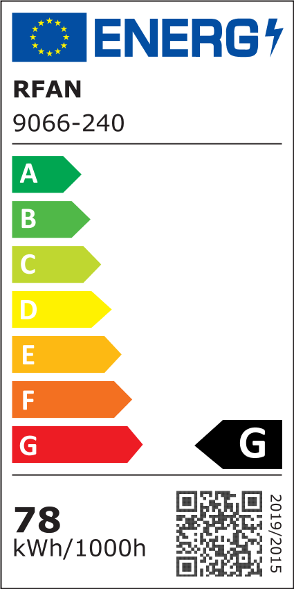 Aplica LED RFAN, Model 9066-240, 3 Tipuri De Lumina, 78W, Alb/Negru