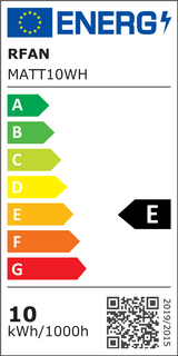 Spot LED RFAN, Aplicat, Orientabil, Lumina Calda, 3000K, 10W, Alb